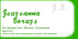 zsuzsanna boruzs business card